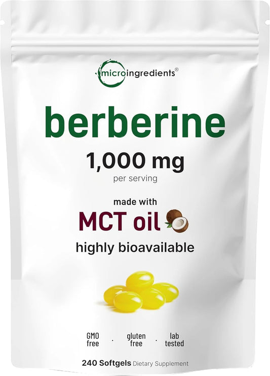 Berberine Suplemento con Aceite MCT