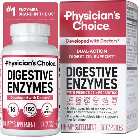 Enzimas Digestivas con Probióticos para Desinflamación