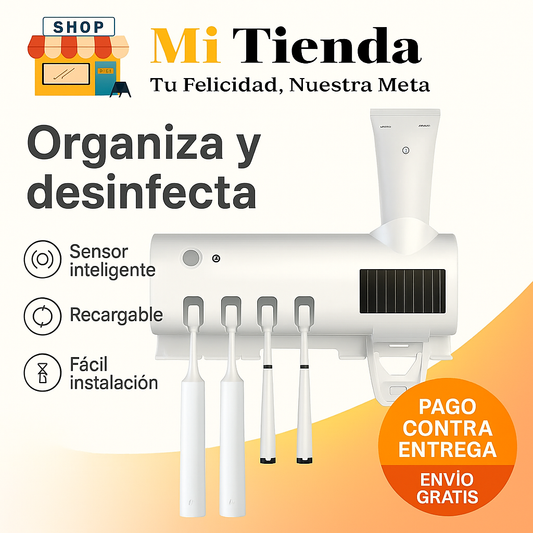 🔥Esterilizador de cepillos & Dispensador de Pasta Dental🦷 🔥(2 en 1)💣💣