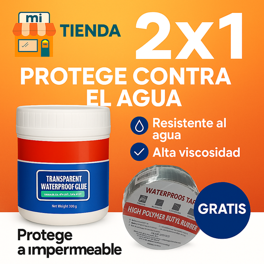 🛠 ¡2x1 PROTECTOR IMPERMEABLE + CINTA SELLADORA GRATIS!