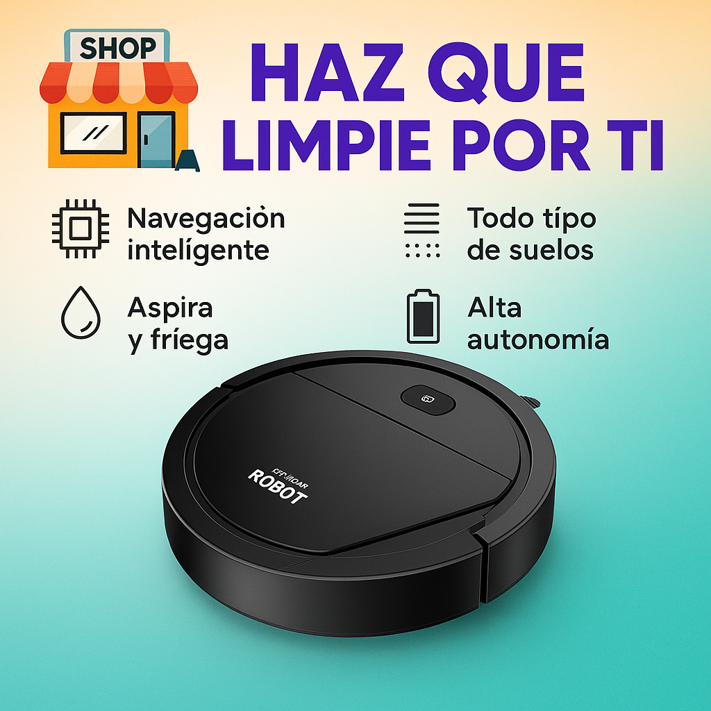 ROBOT ASPIRADORA INTELIGENTE 2 EN 1