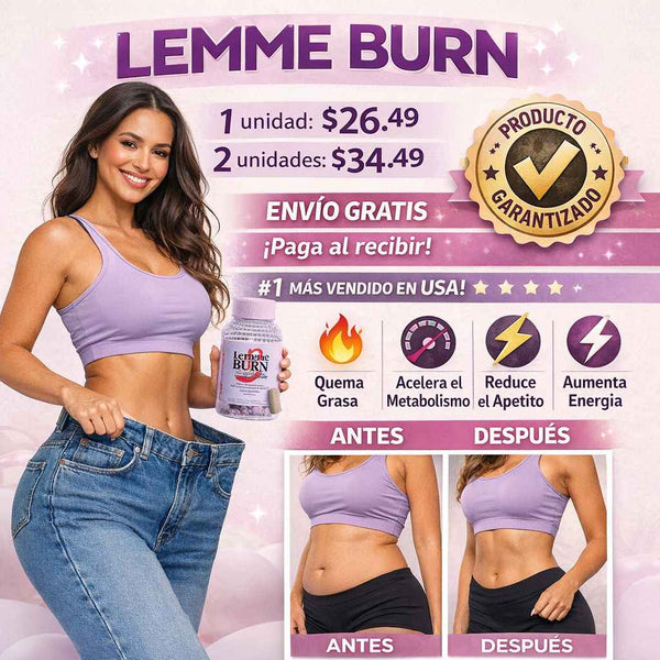Lemme Burn Activador Metabólico Fórmula Natural